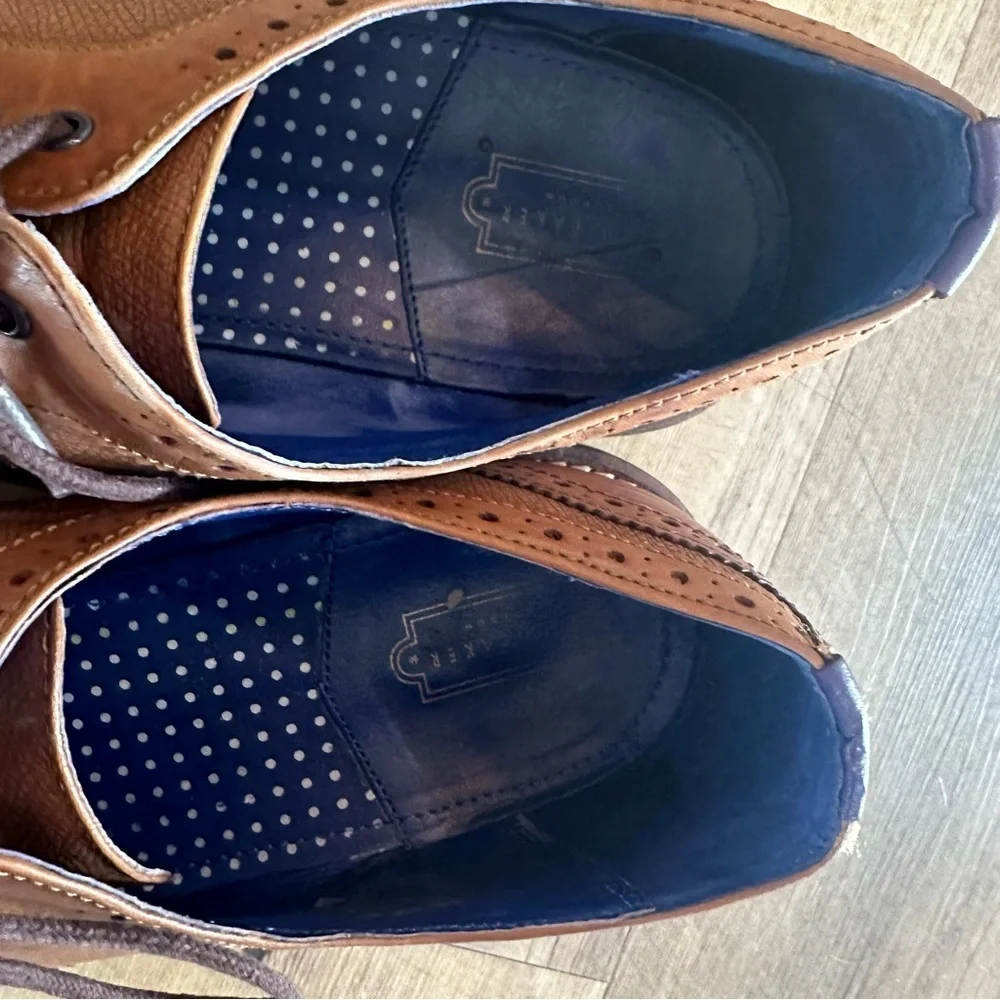 Ted Baker Cassiuss 3 Leather Wingtip Oxfords